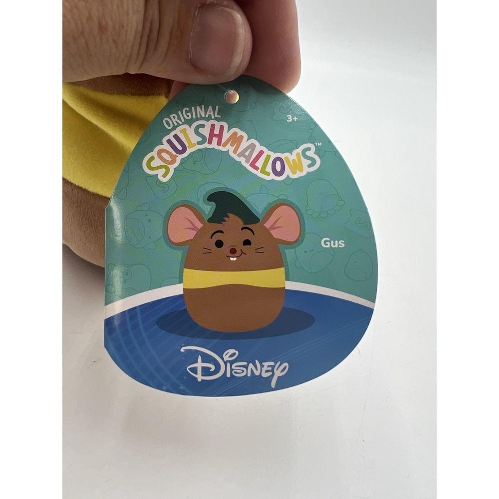 Squishmallows Disney Gus Mouse Cinderella Plush NWT Kellytoy Stuffed Toy - Picture 7 of 13